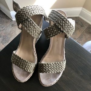 Ankle Wrap Wedge Espadrilles